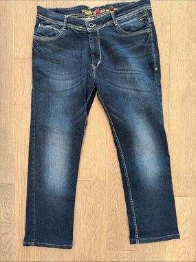 Celebrity Jeans Mens 38  Dark Wash Straight Leg Denim‎ Jeans Blue 5 Pocket